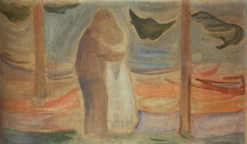 Edvard Munch : Couple on the Shore